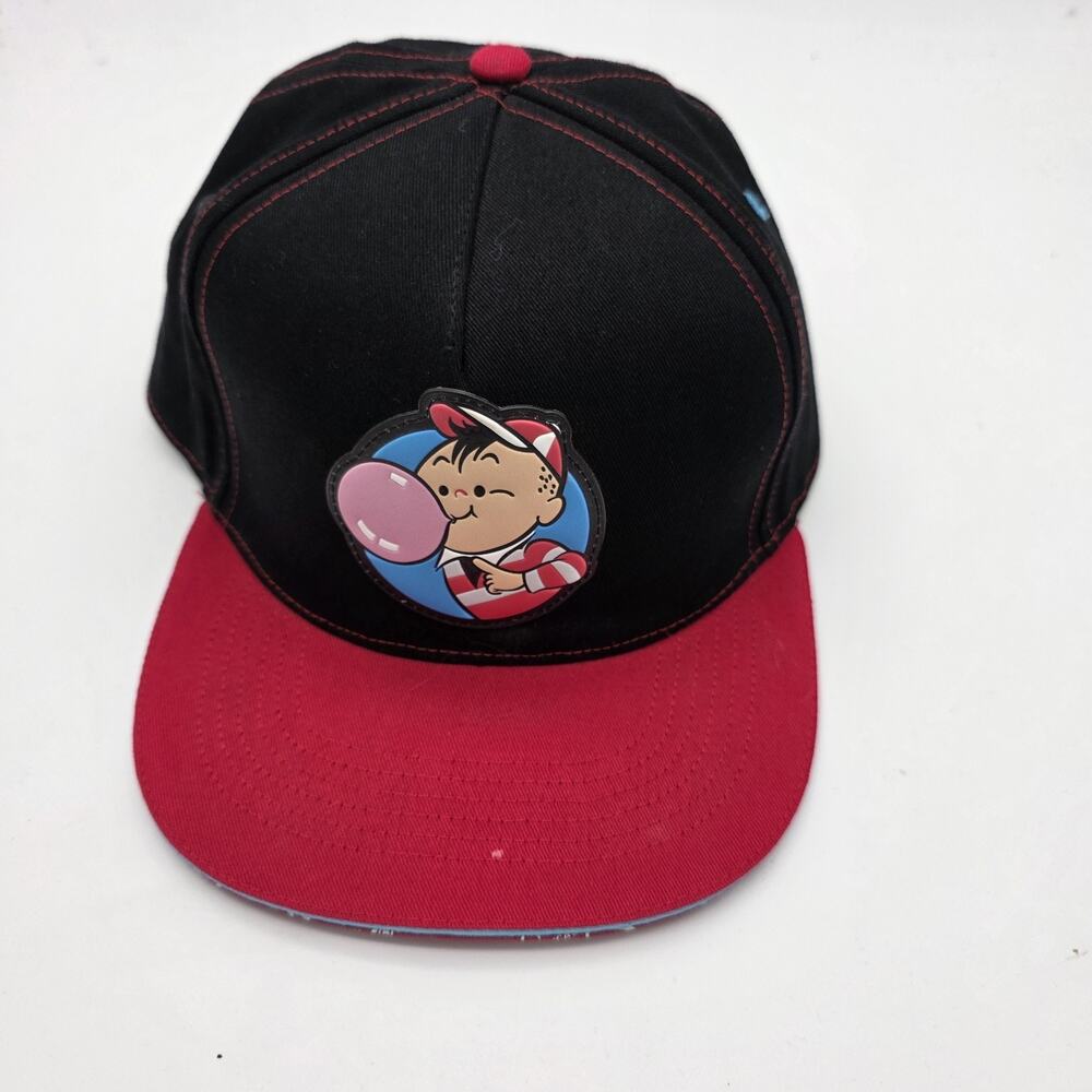 Dubble Bubble Brisco Brands Snapback Hat Black Red Bubble Boy Candy Logo